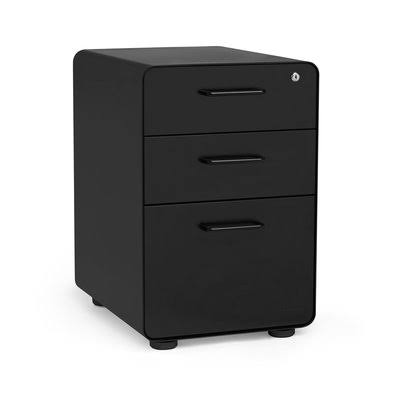 Black 3 Drawer File Cabinet Q790