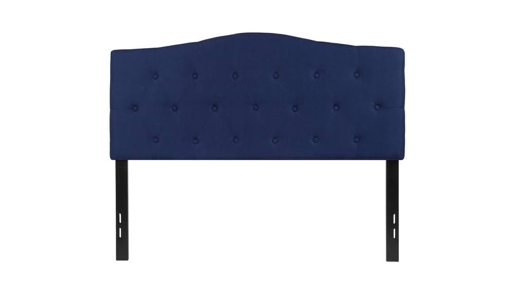 Navy Tufted Upholstered Full Headboard O4787