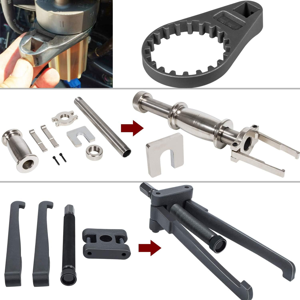 Bearing Carrier Puller with Fuel Water Separator Wrench Z8626