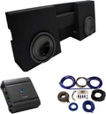 Compatible with 2005-2015 Toyota Tacoma Double Cab Truck Dual 10 Subwoofer Box Enclosure M823452