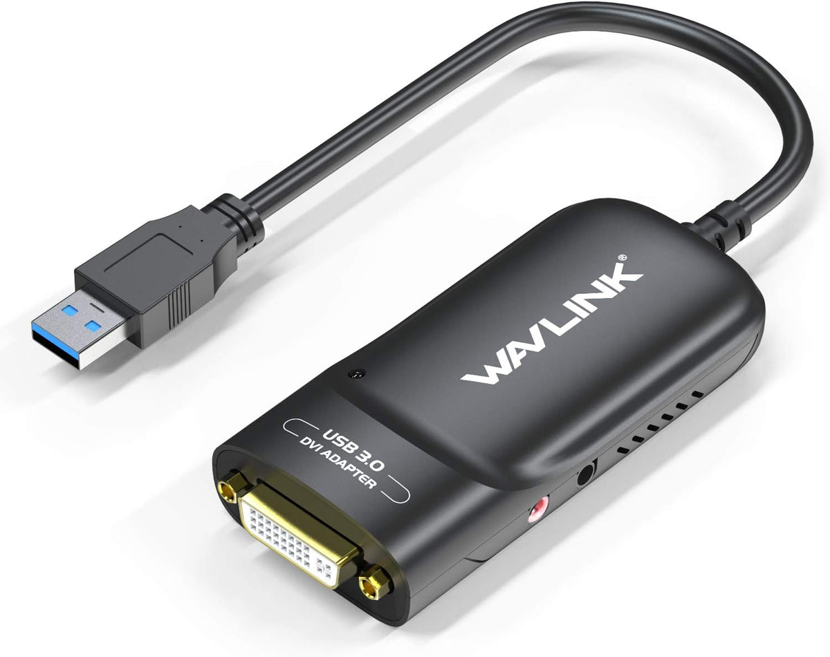 USB 3.0 to DVI/HDMI/VGA Video Adapter with Audio Port Pack of 2 I642701