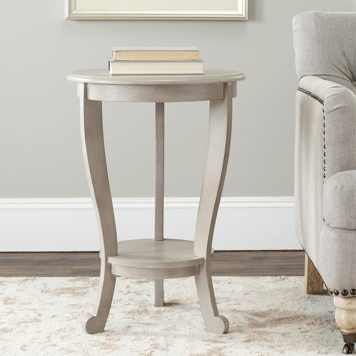 Grey Pedestal End Table P574814