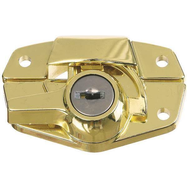 25 Pk Die Cast Brass Finish Wood Double Hung Window Sash Lock V3279