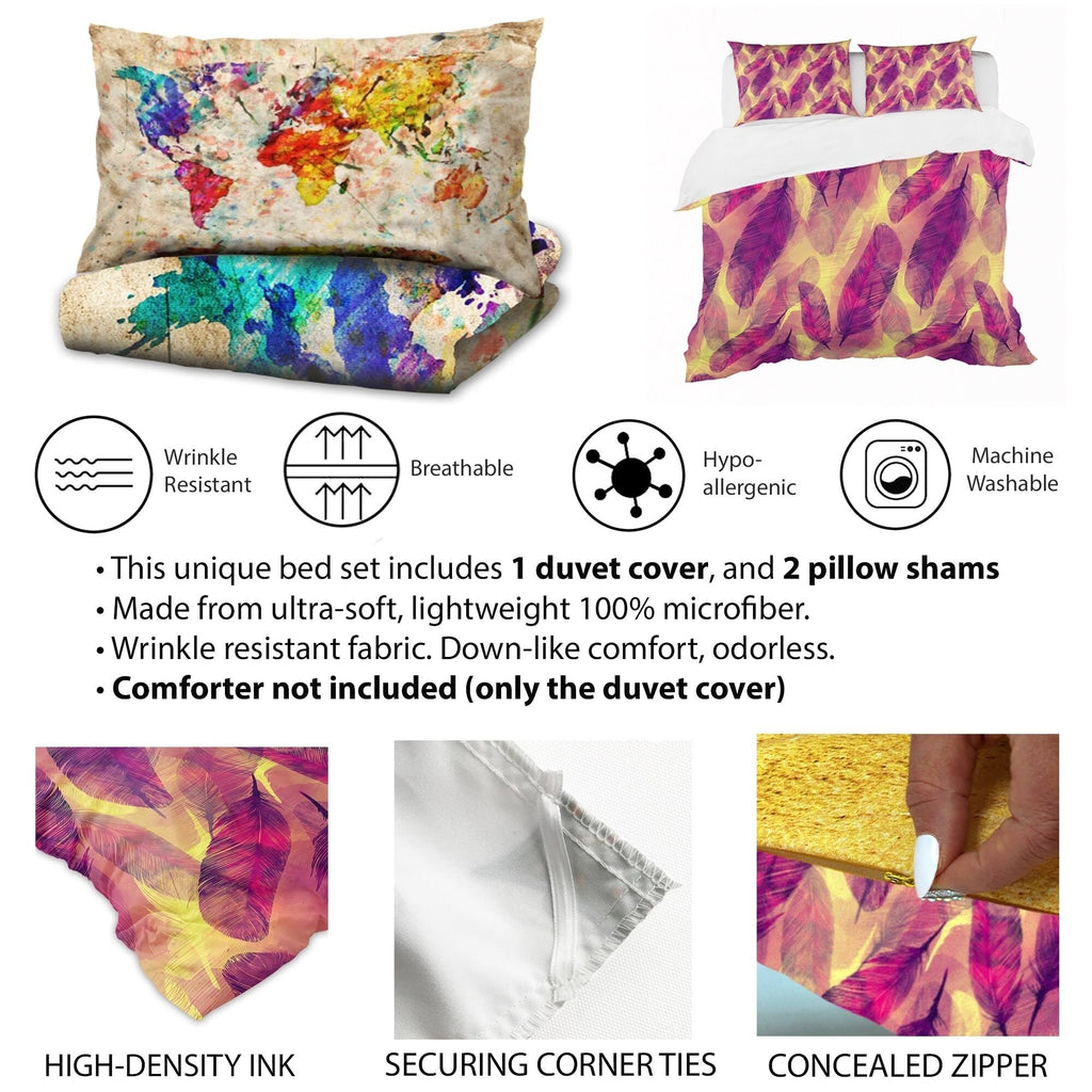 Blue Coastal Duvet Cover Set - Twin X136