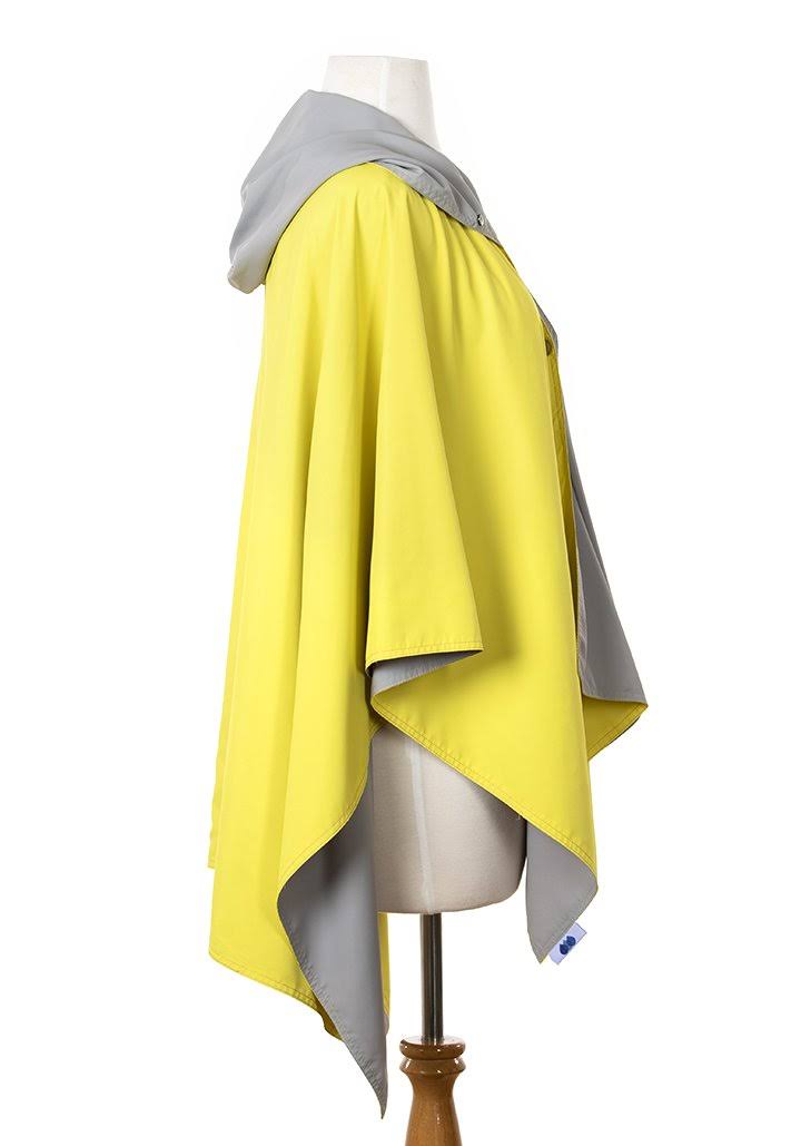 Yellow & Gray Hooded Rainwear L6617