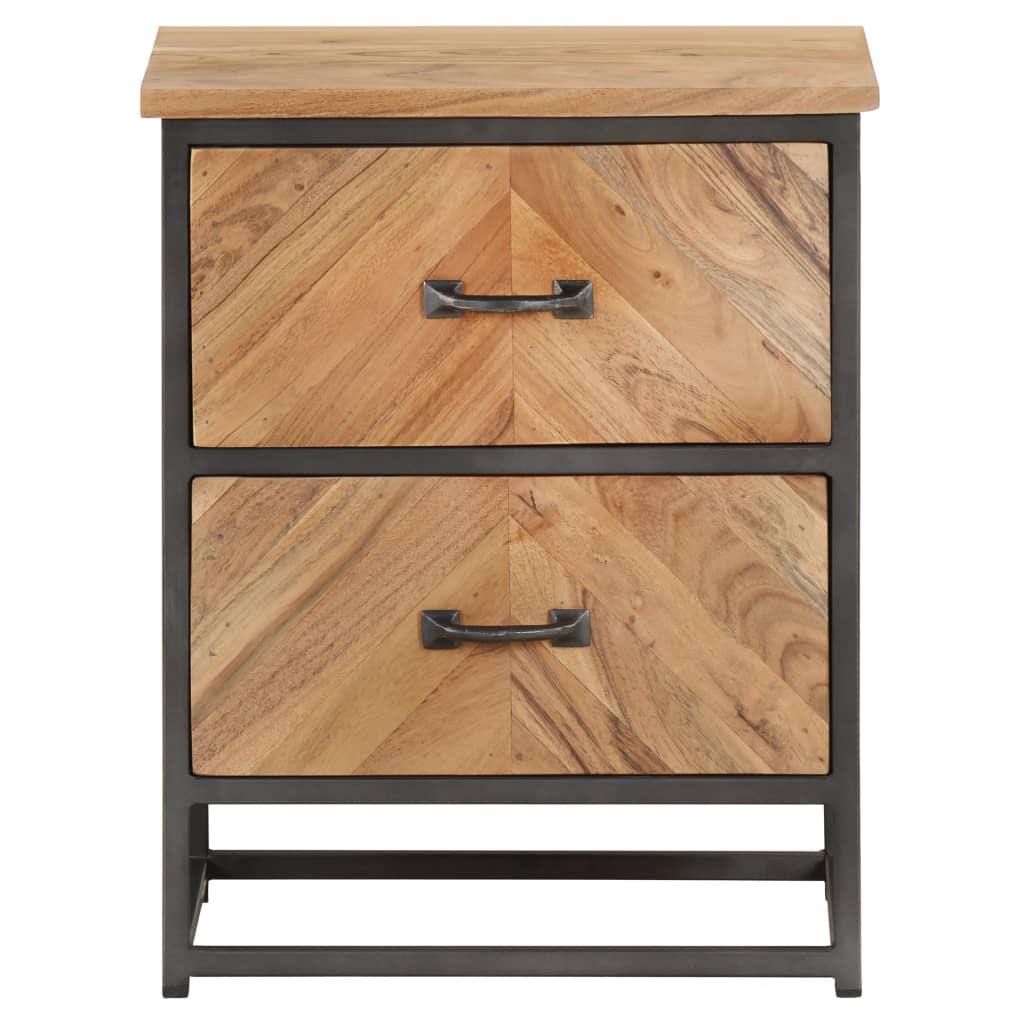 Solid Acacia Wood Bedside Cabinet C630