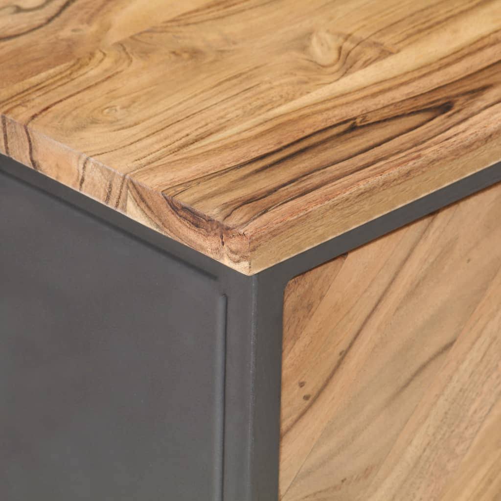 Solid Acacia Wood Bedside Cabinet C630