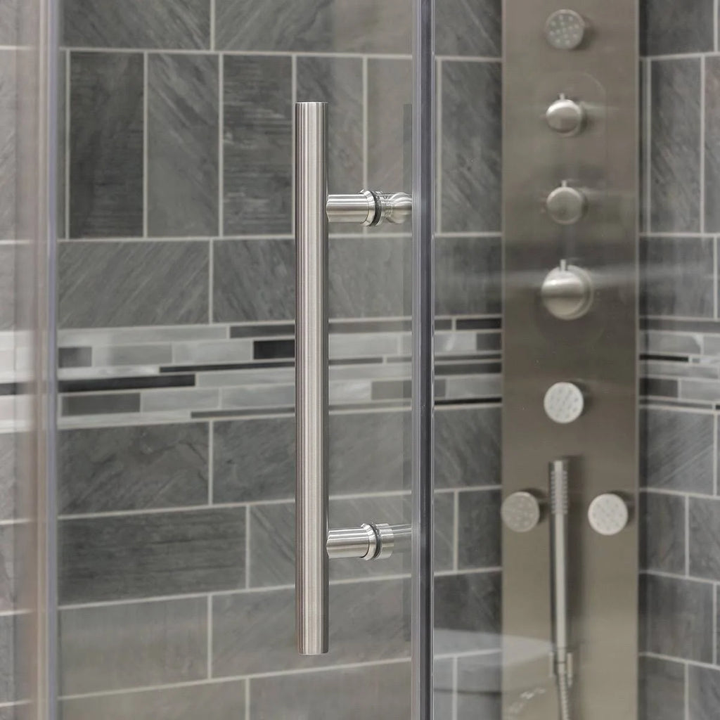 Brushed Nickel Pivot Swing-Out Shower Door T5053