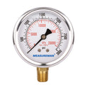 2-1/2inch Liquid Filled Hydraulic Pressure Gauge 0-5000psi/kpa A92065