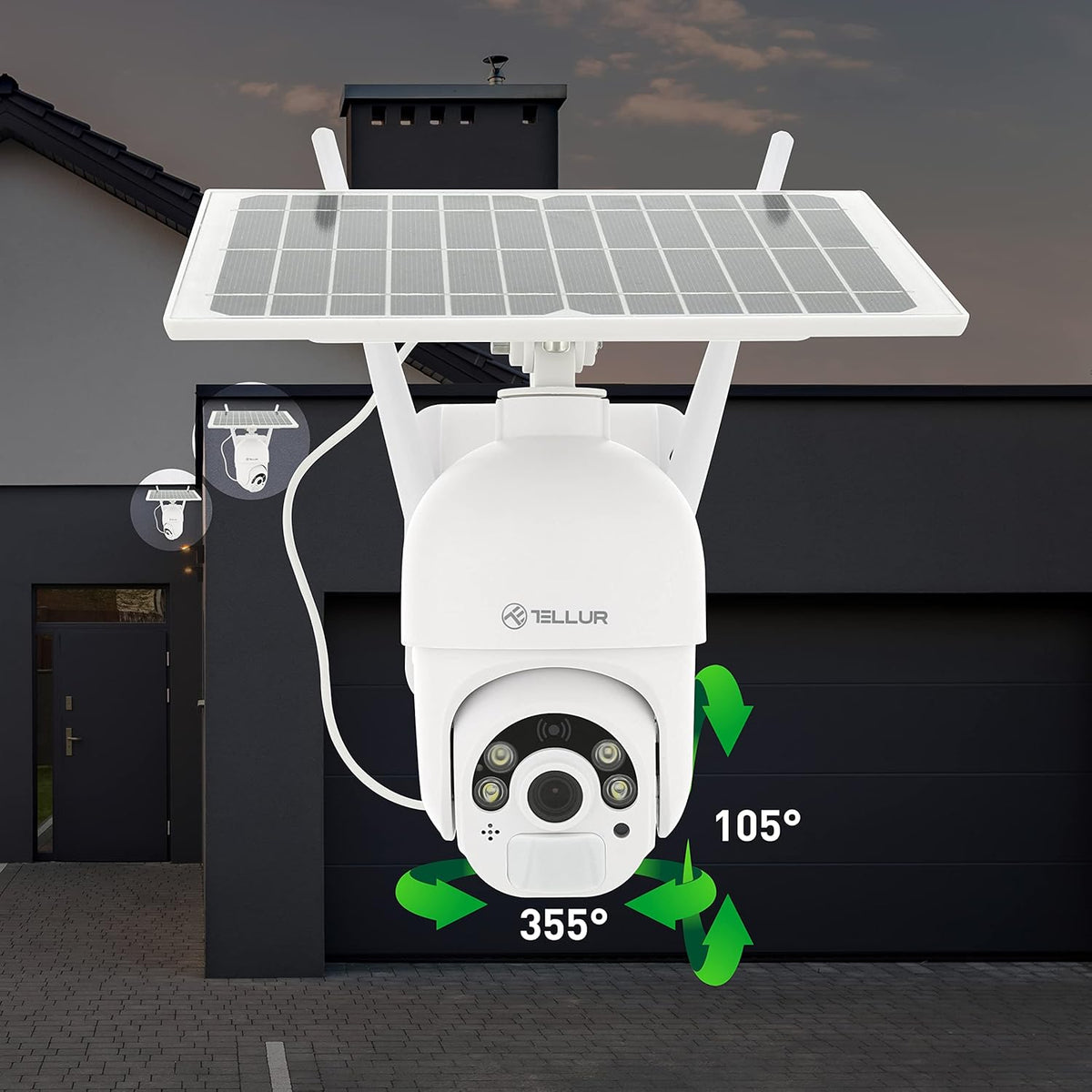 Solar Wireless Full HD Security Camera with Night Vision V397