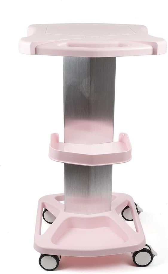 Rolling Trolley Cart Aluminum Alloy White F90597