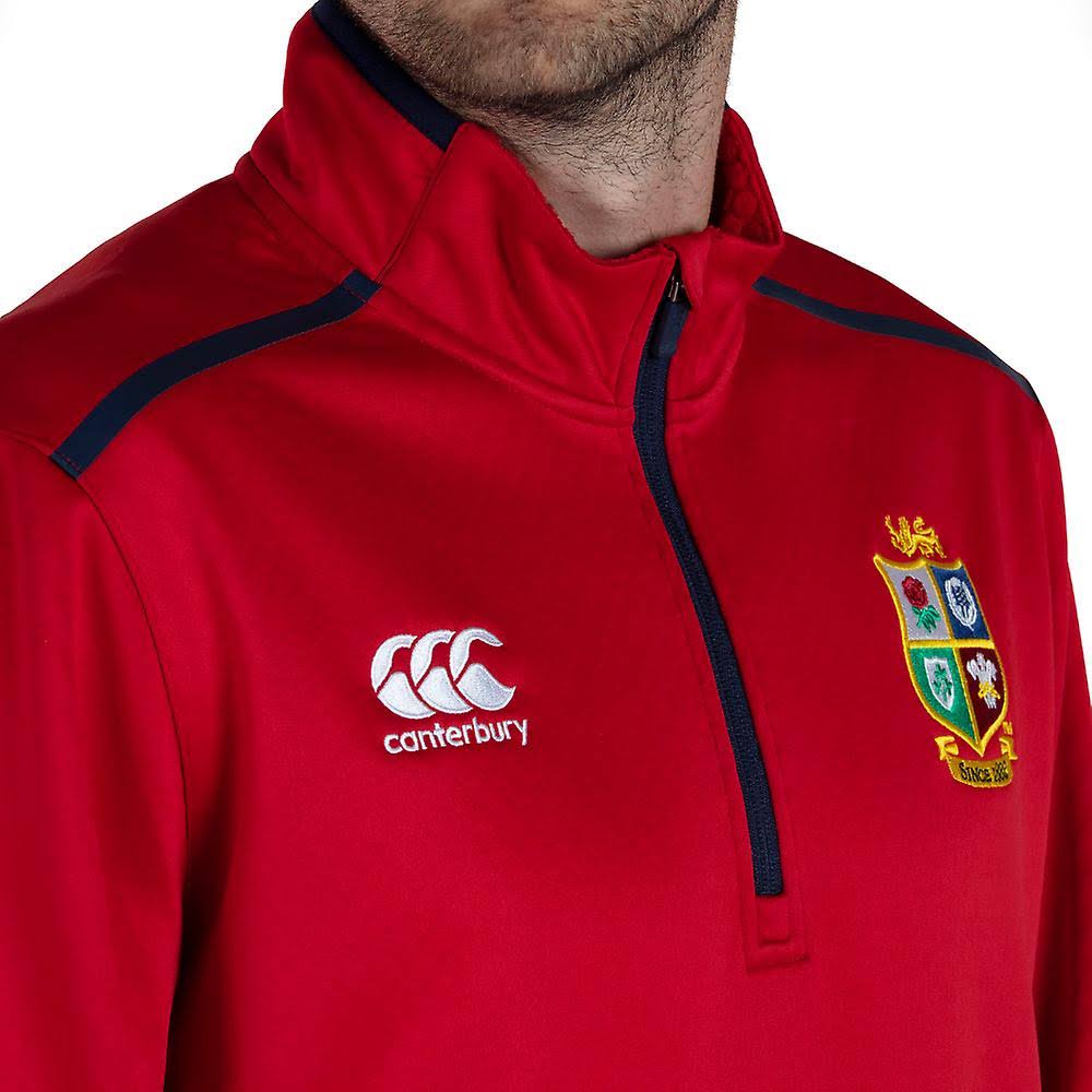 Red 1/4 Zip Fleece Top M186
