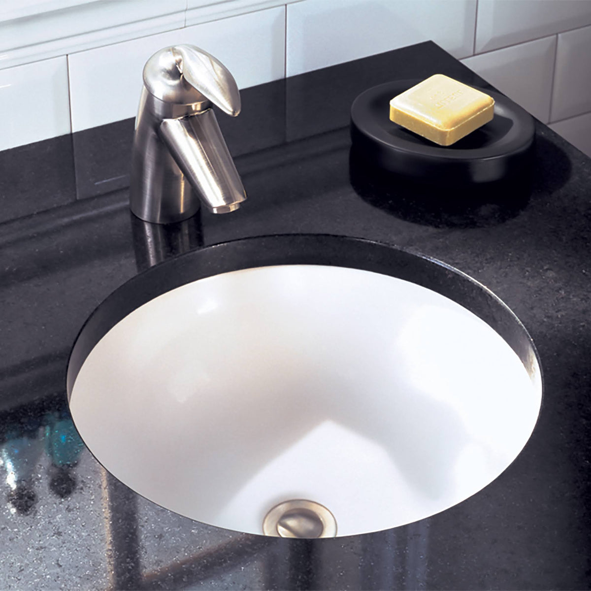 White Undermount Bathroom Sink S68792