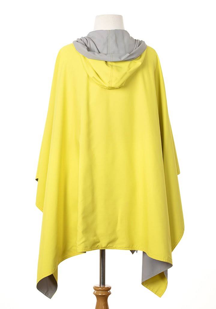Yellow & Gray Hooded Rainwear L6617