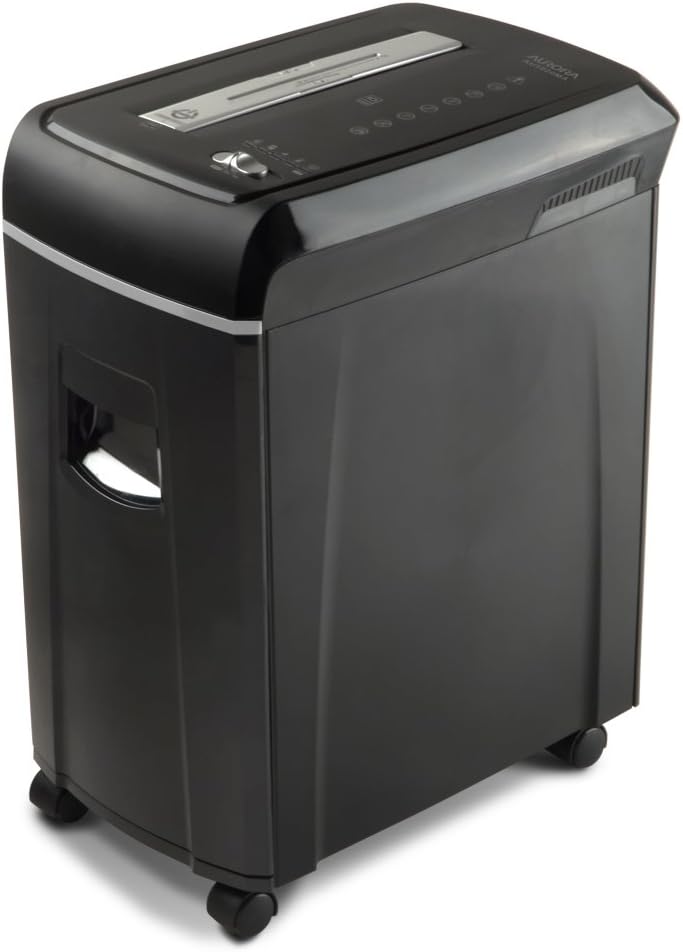 10-Sheet Micro-Cut Paper CD Credit Card Shredder with Pullout Basket Y745366
