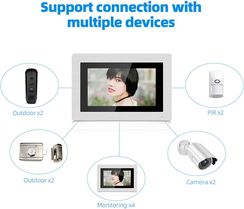 Wired Video Doorbell Intercom System with Camera J777426
