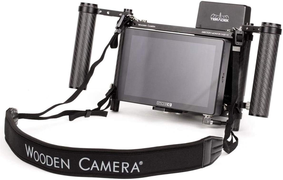 Wooden Camera Director's Monitor Cage v3 Carbon Fiber Handgrips S771