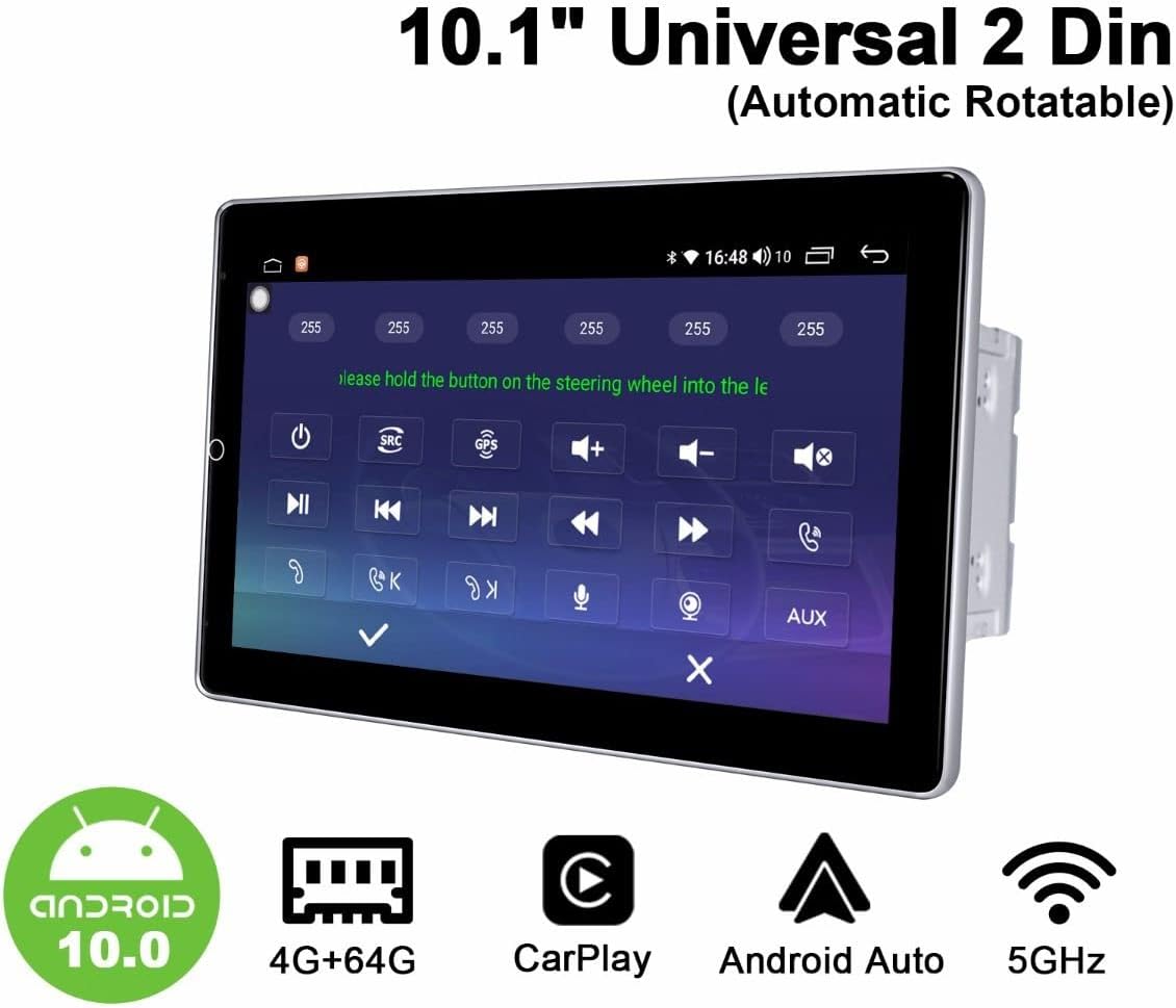 10.1 Inch Android Car Stereo Rotatable Touchscreen Double Din Car Radio Z5527