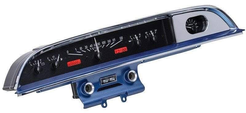 Analog Gauge System Black Red D4133
