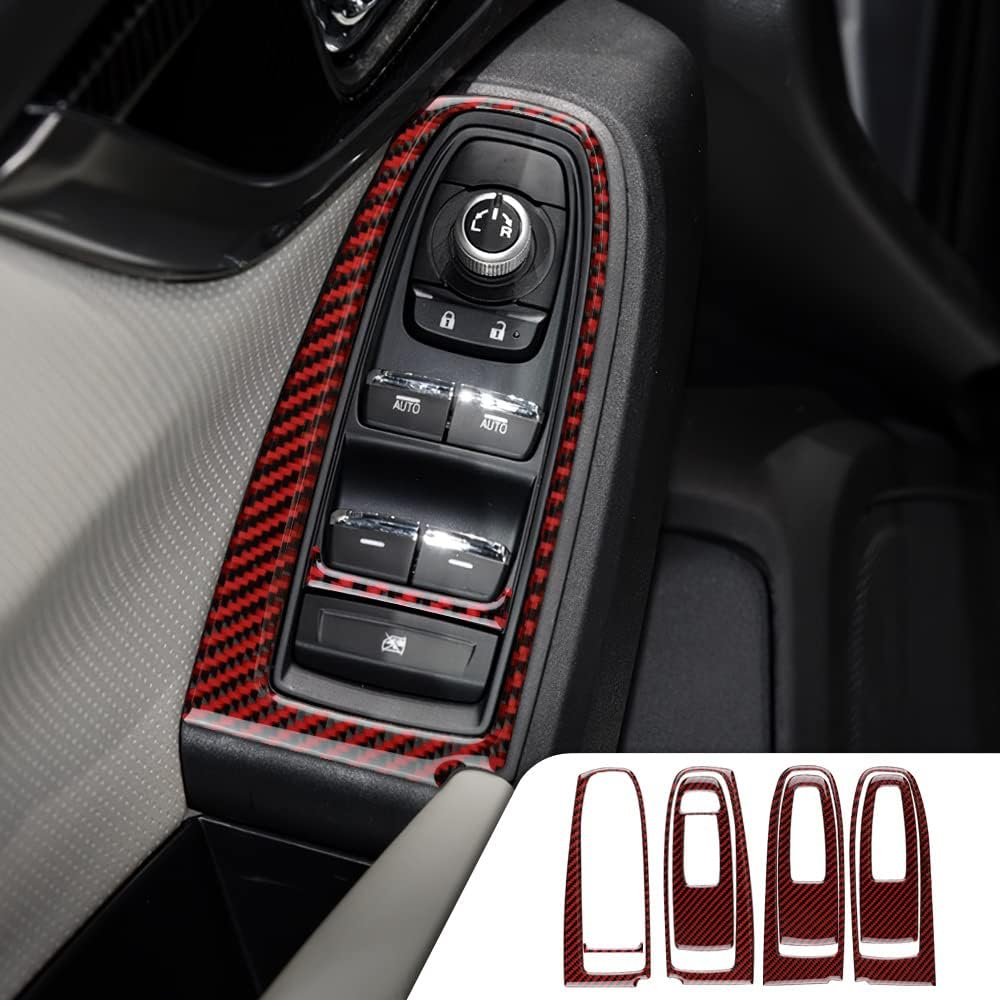 Carbon Fiber Window Switch Cover Pack of 2 N8061