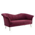 Red Velvet Sofa N679031