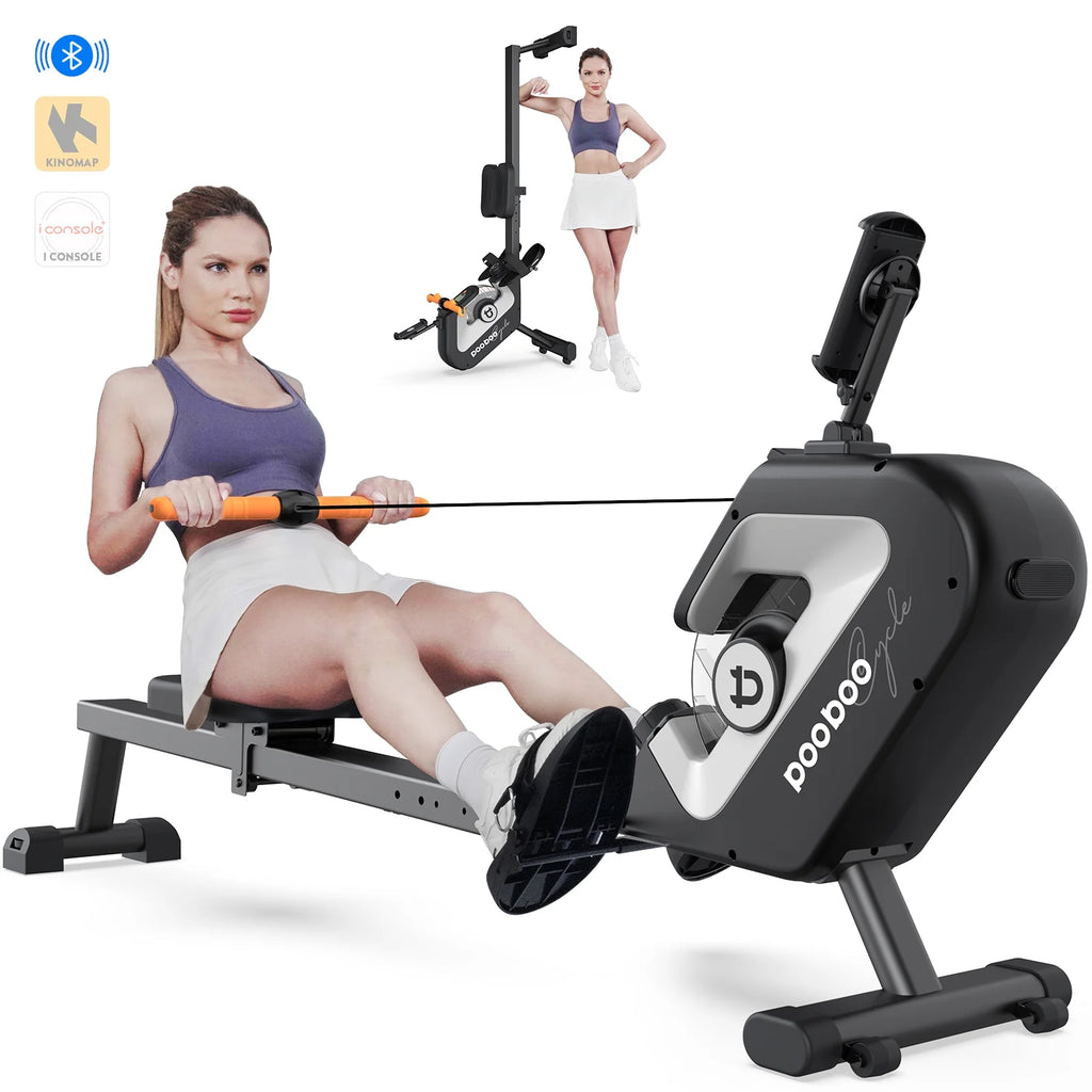 Foldable Magnetic Rowing Machine with 8 Level Resistance F5827