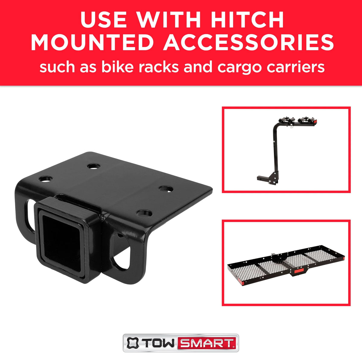 Class II Step Bumper Receiver Hitch 2 Receiver Opening, Black K246