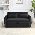 Black 2-Seat Futon Sofa Bed E7723