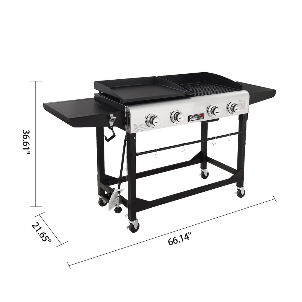 4-Burner Gas Grill and Griddle with Cover S29191