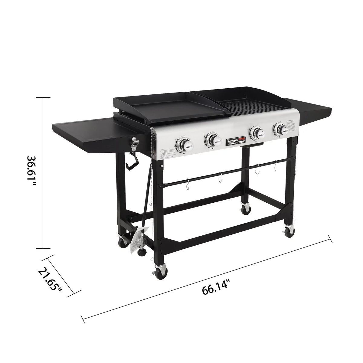 4-Burner Gas Grill and Griddle with Cover S29191