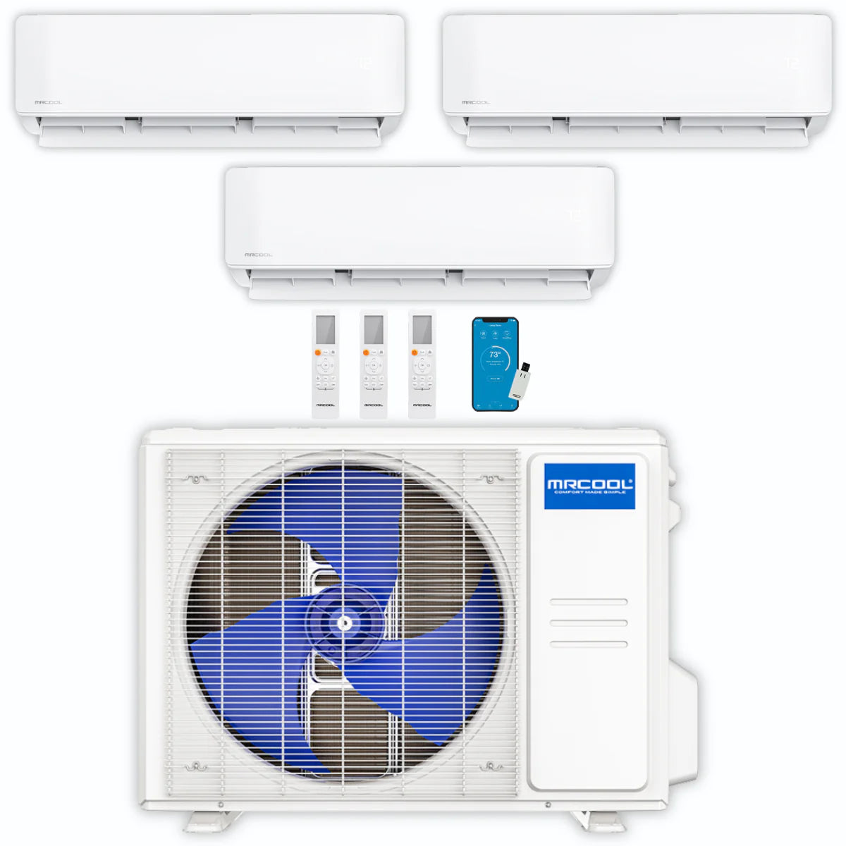27,000 BTU 3 Zone Ductless Air Conditioner and Heat Pump S5556