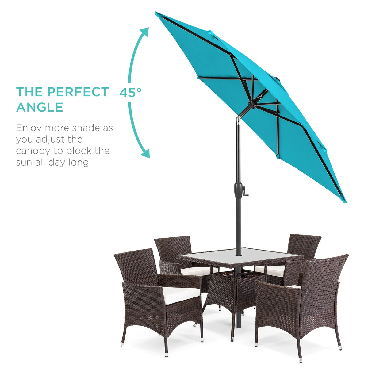 7.5ft Heavy-Duty Outdoor Patio Umbrella J311791