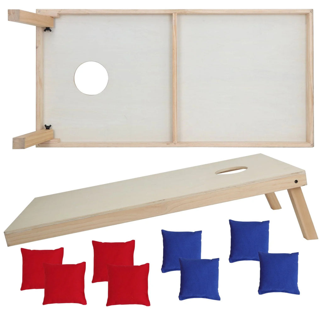 3ft X 2 ft Solid Wood Cornhole Bean Bag Toss Game Set with Carrying Case Z511