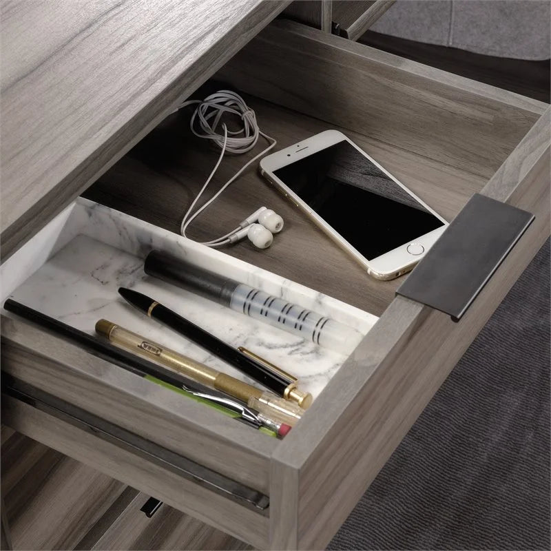 L-Shaped Desk & Storage Cabinet 2-Piece Set D401036