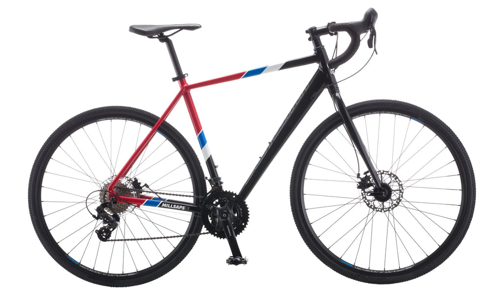 700c 14 Speed Black Red Cyclocross Road Bike E56155