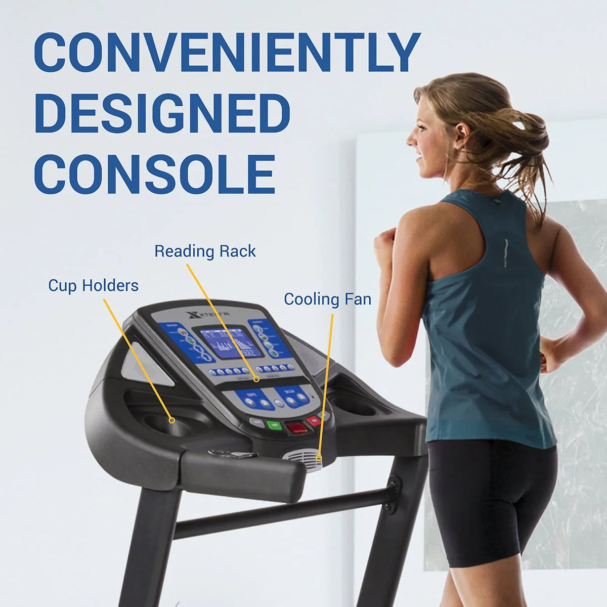 Folding Treadmill 2.75 HP 12 Incline Levels N2000