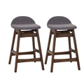 Grey Counter Chair Set of 2 X1828