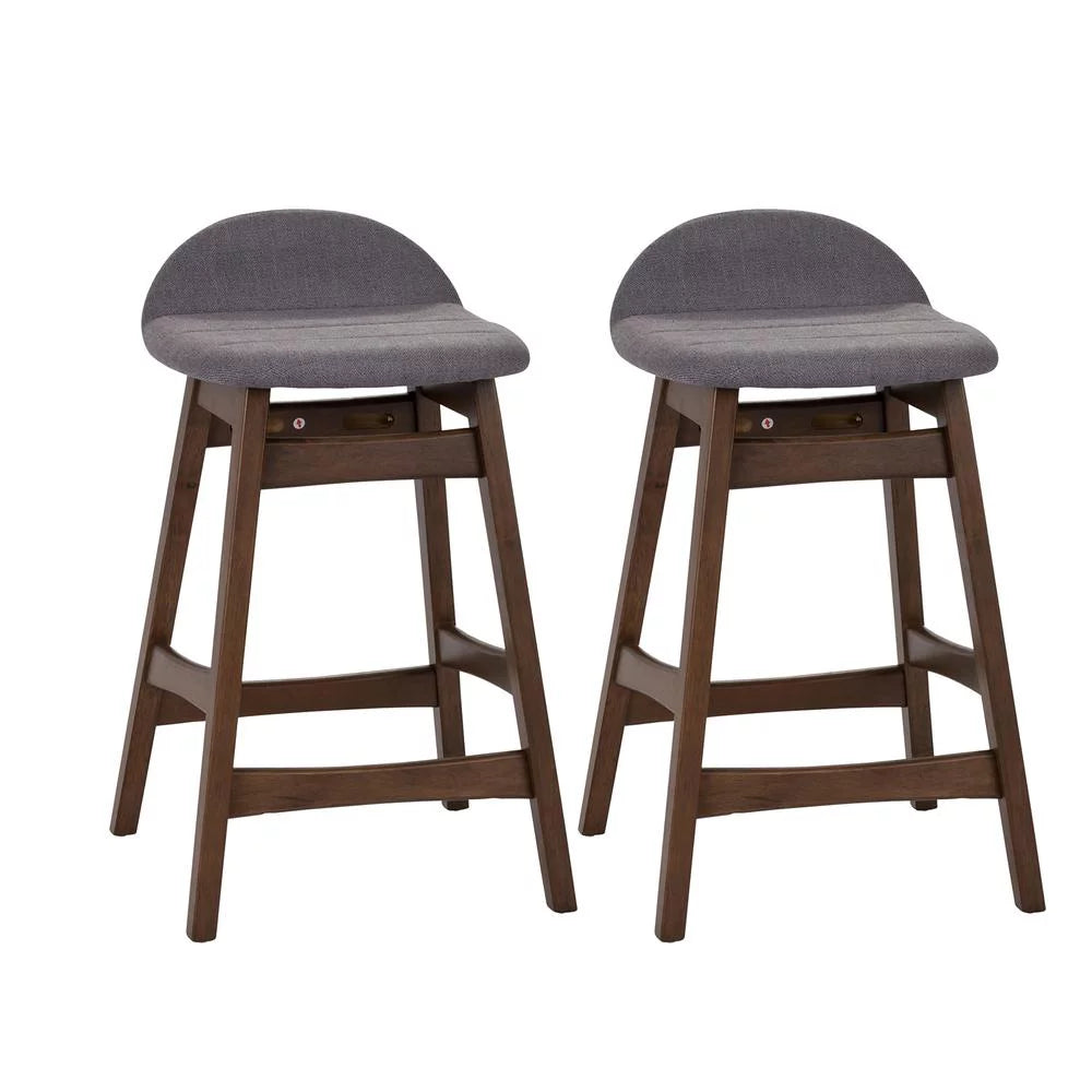 Grey Counter Chair Set of 2 X1828
