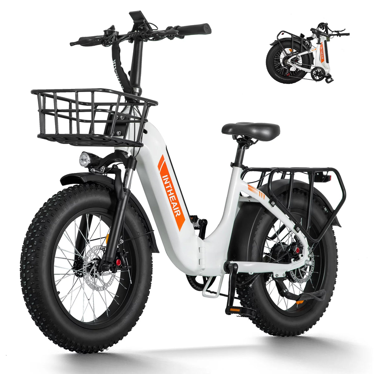 Foldable 20 x 4.0 Fat Tire Step Thru Electric Bike N341