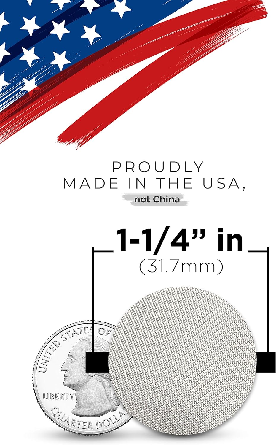 1.25" Pipe Screen Filters Extra Fine Mesh Y119315