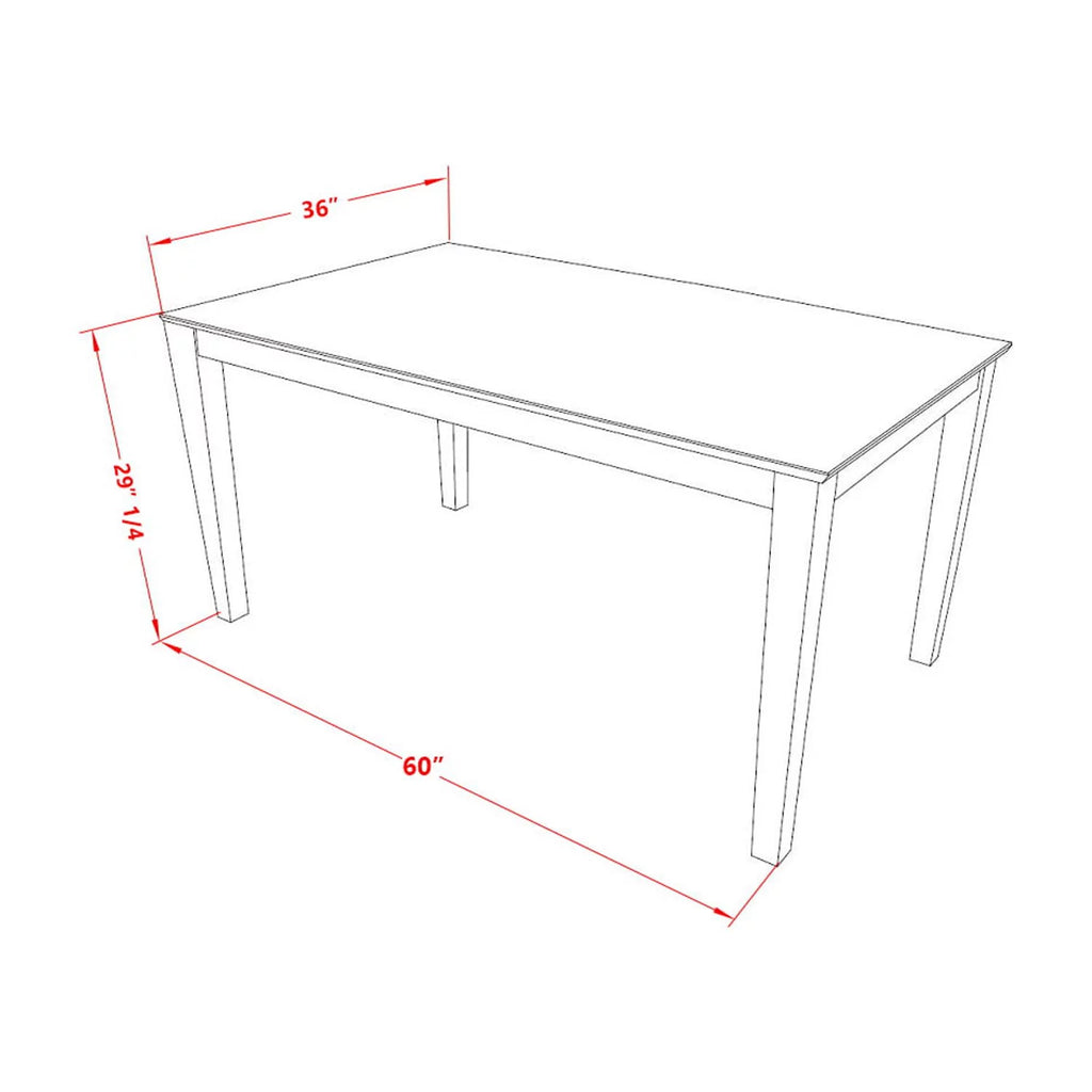 Rectangular Solid Wood Dining Table E34857