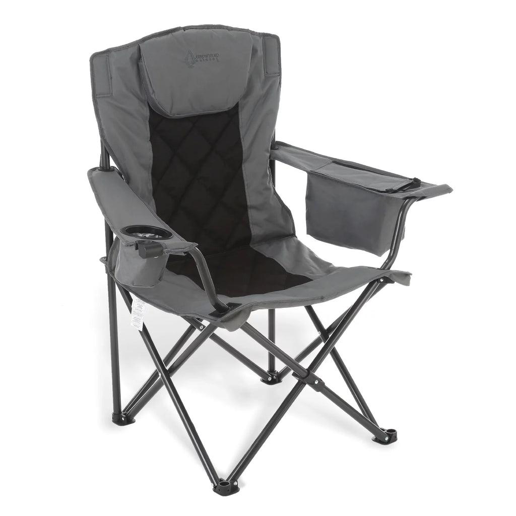 Folding Camping Quad Chair with Cooler and Carrying Bag V42822