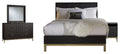 4 Piece King Bedroom Set with Nightstand X5217
