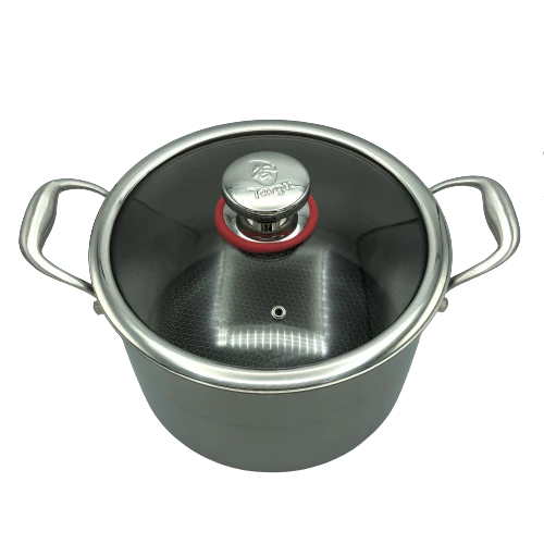 24cm Hybrid Stock Pot with Glass Lid Q498813