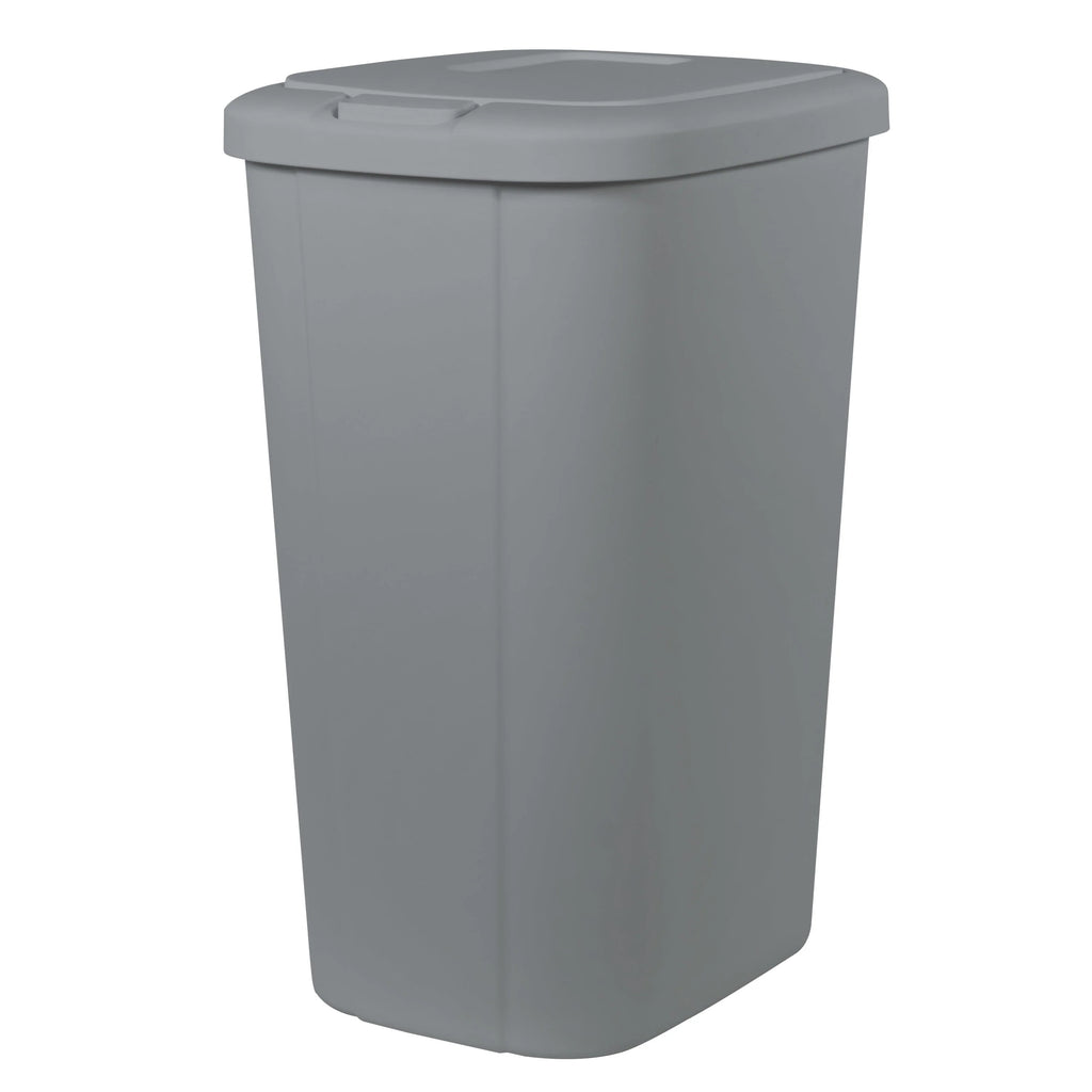 13.3 Gallon Black Plastic Touch Top Trash Can L2938