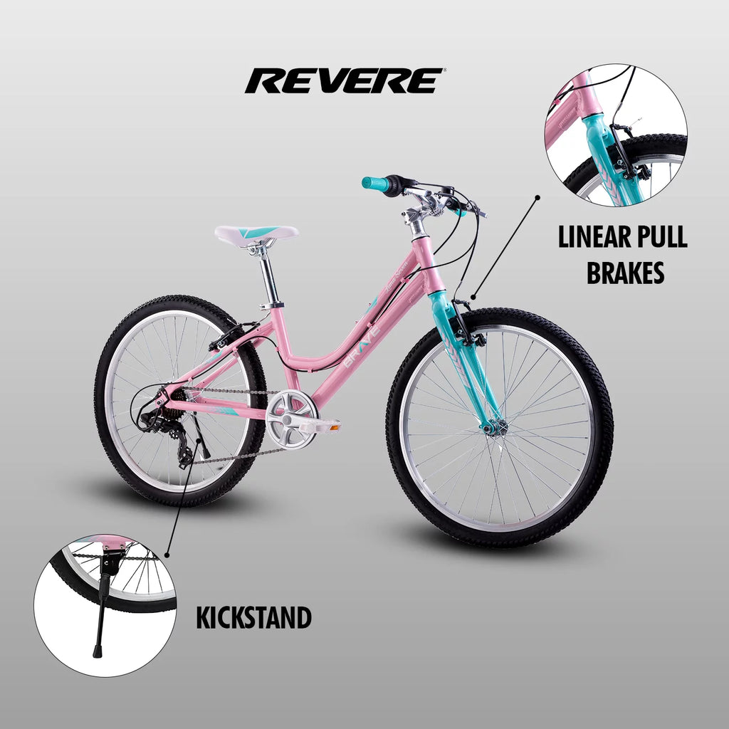 24 Girls 7-Speed Cruiser Bicycle Pink P49006