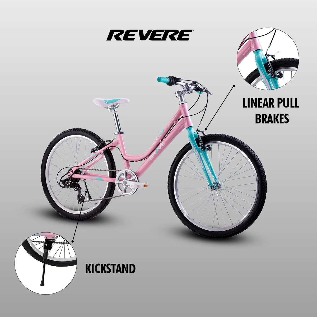 24 Girls 7-Speed Cruiser Bicycle Pink P49006