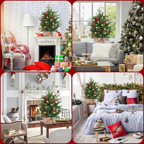 20 inch Small Christmas Tree with Lights Y553865
