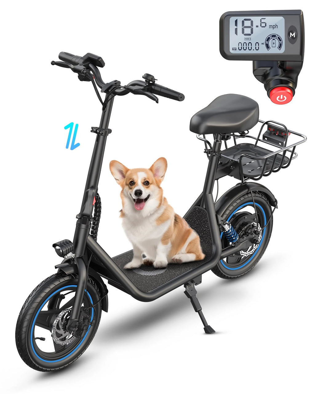 650W Electric Scooter with Seat G611