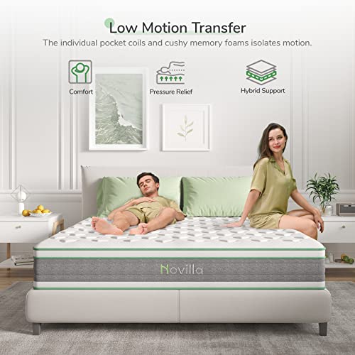 King Size 14 Inch Gel Memory Foam Hybrid Mattress T2610